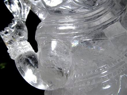 ガネーシャ 夢を叶える象 マニカラン水晶 ヒマラヤ水晶 天然石ガネーシャ