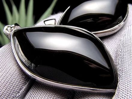 モリオン 黒水晶 チベット ペンダントトップ ネックレス