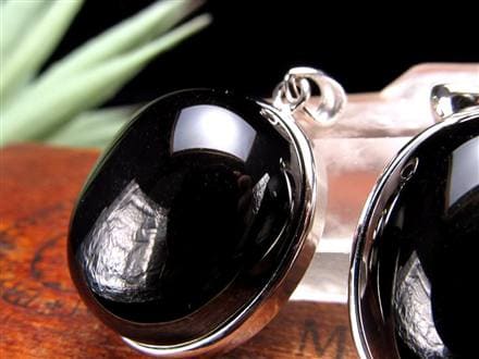 モリオン 黒水晶 チベット ペンダントトップ ネックレス