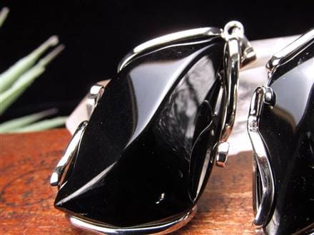 モリオン 黒水晶 チベット ペンダントトップ ネックレス
