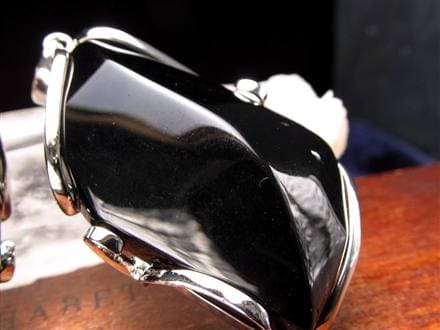 モリオン 黒水晶 チベット ペンダントトップ ネックレス