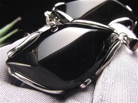 モリオン 黒水晶 チベット ペンダントトップ ネックレス