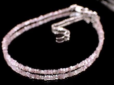 ダイヤモンド ピンク 結晶 ブレスレット ダイヤモンド
