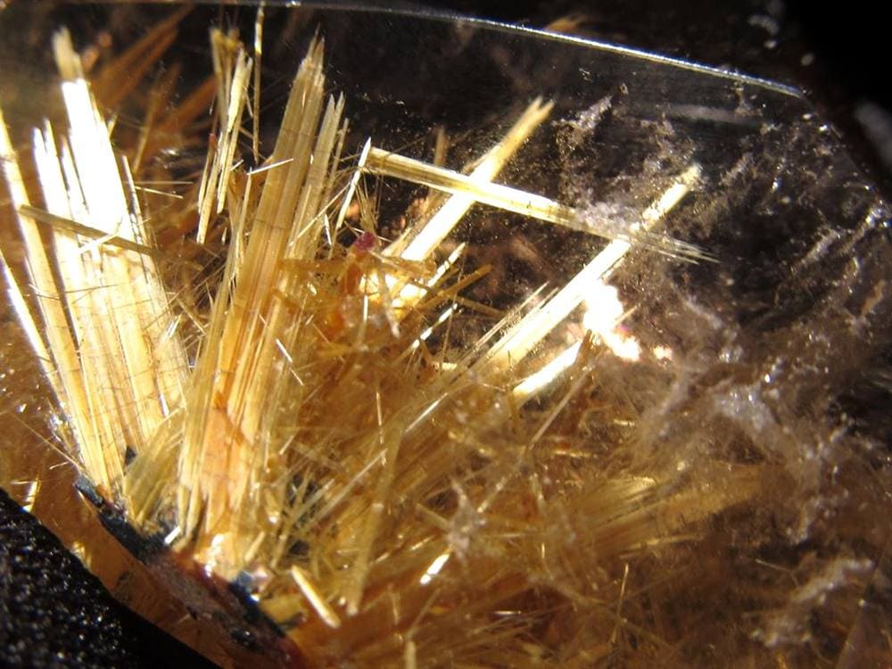 ルチル ゴールド 金針 置物 原石 金運