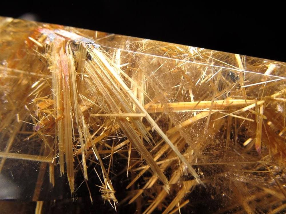 ルチル ゴールド 金針 置物 原石 金運