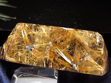 ルチル ゴールド 金針 置物 原石 金運