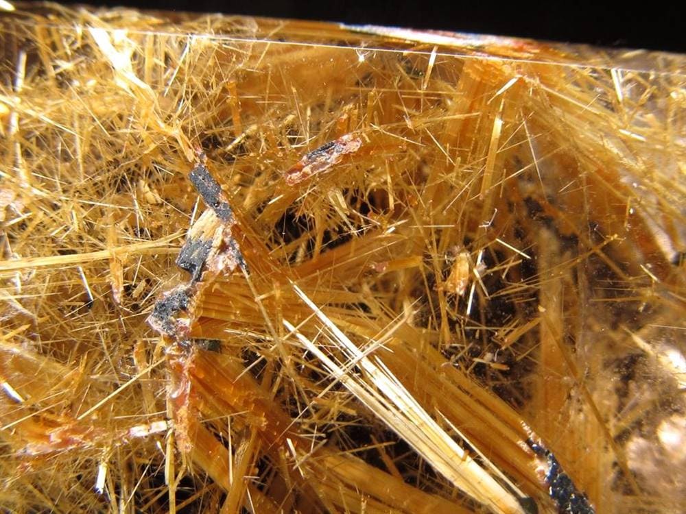 ルチル ゴールド 金針 置物 原石 金運