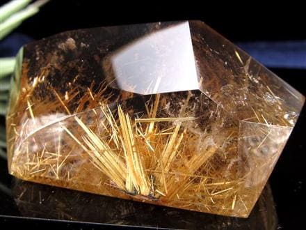 ルチル ゴールド 金針 置物 原石 金運