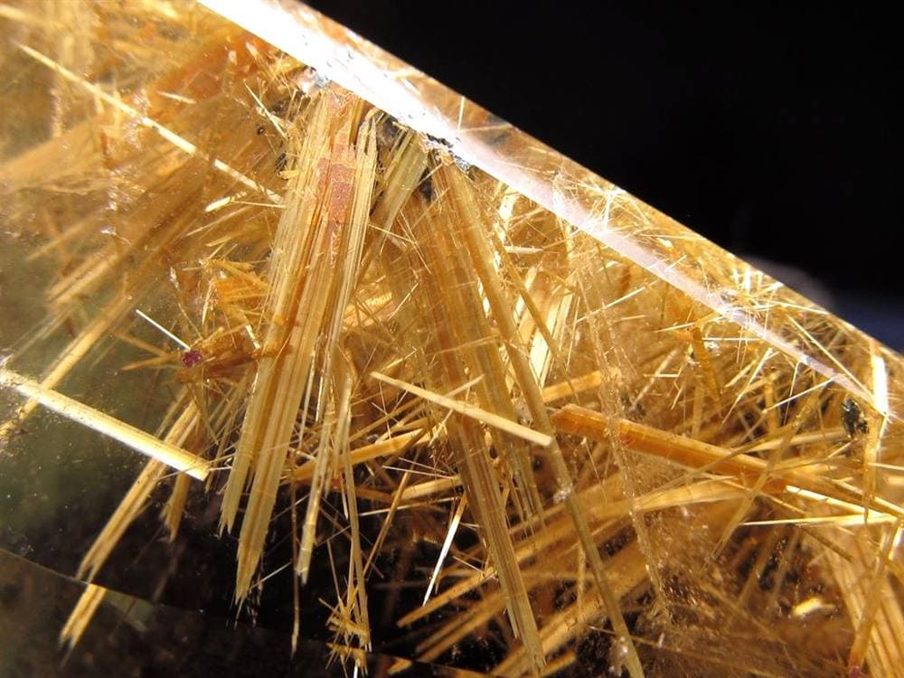 ルチル ゴールド 金針 置物 原石 金運