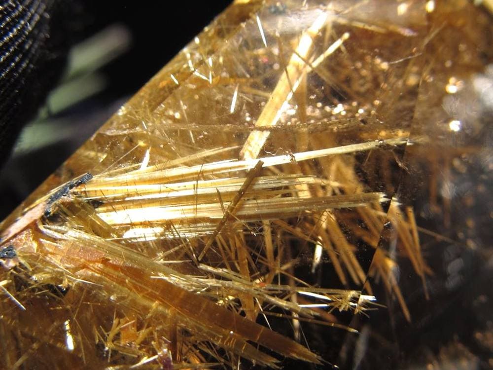 ルチル ゴールド 金針 置物 原石 金運