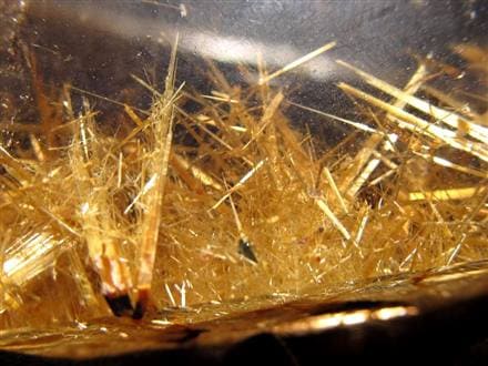 ルチル ゴールド 金針 置物 原石 金運