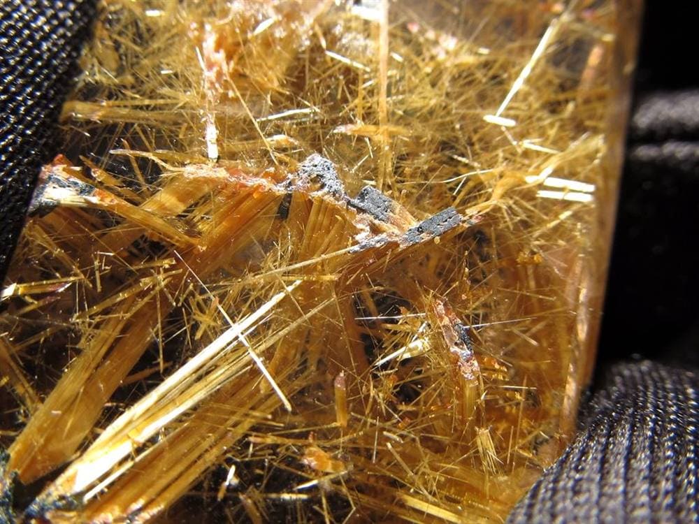 ルチル ゴールド 金針 置物 原石 金運