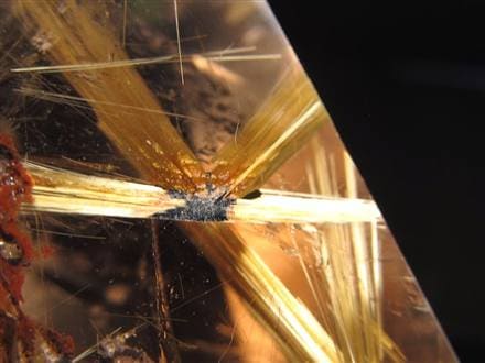 ルチル ゴールド 金針 置物 原石 金運