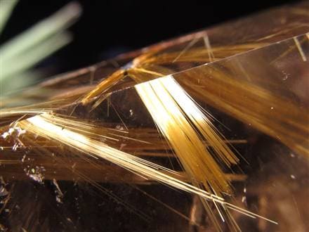 ルチル ゴールド 金針 置物 原石 金運