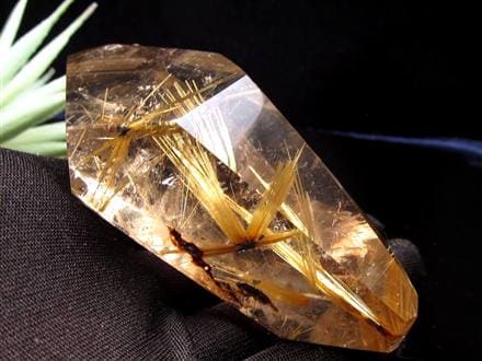 ルチル ゴールド 金針 置物 原石 金運