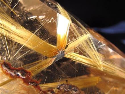 ルチル ゴールド 金針 置物 原石 金運