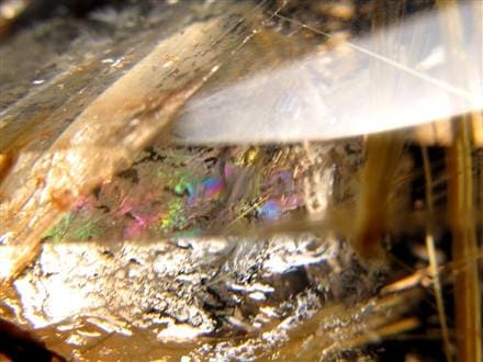 ルチル ゴールド 金針 置物 原石 金運