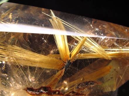 ルチル ゴールド 金針 置物 原石 金運