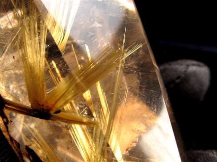 ルチル ゴールド 金針 置物 原石 金運