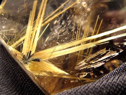 ルチル ゴールド 金針 置物 原石 金運