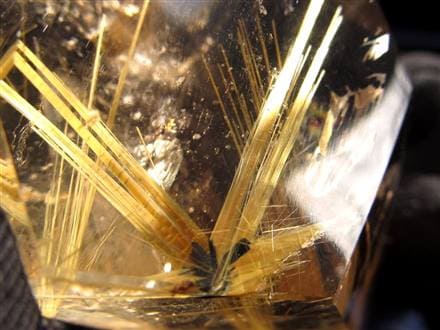 ルチル ゴールド 金針 置物 原石 金運