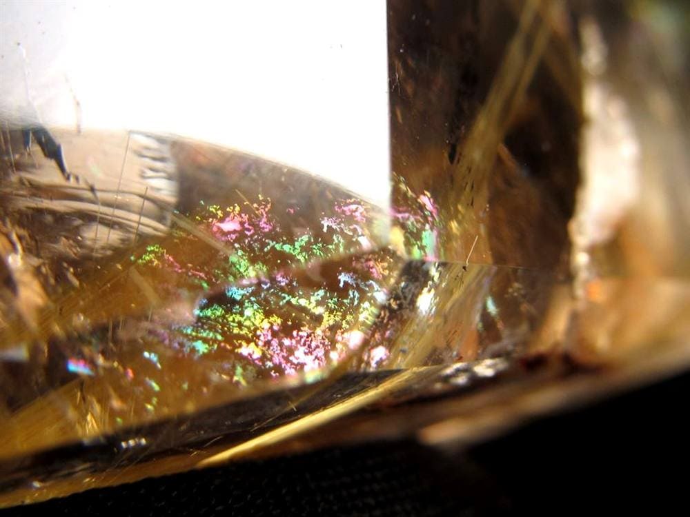 ルチル ゴールド 金針 置物 原石 金運