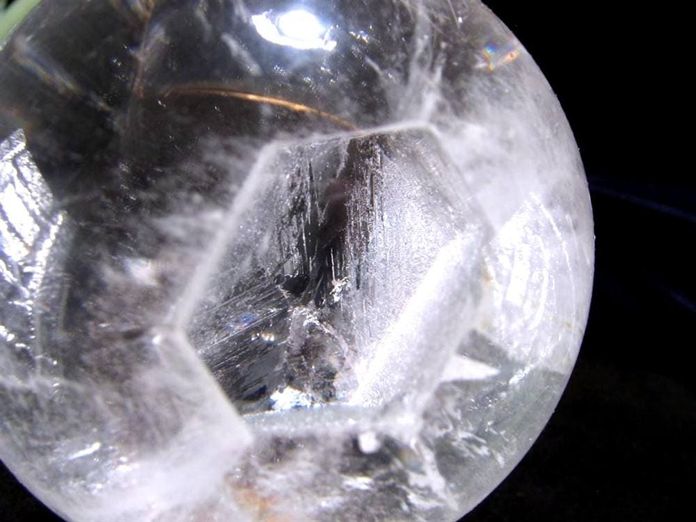 クォーツインクォーツ 丸玉 スフィア 貫入水晶 マニフェストクォーツ