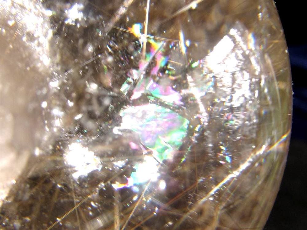 クォーツインクォーツ 丸玉 スフィア 貫入水晶 マニフェストクォーツ