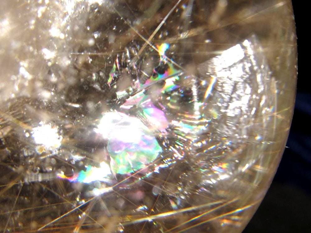 クォーツインクォーツ 丸玉 スフィア 貫入水晶 マニフェストクォーツ