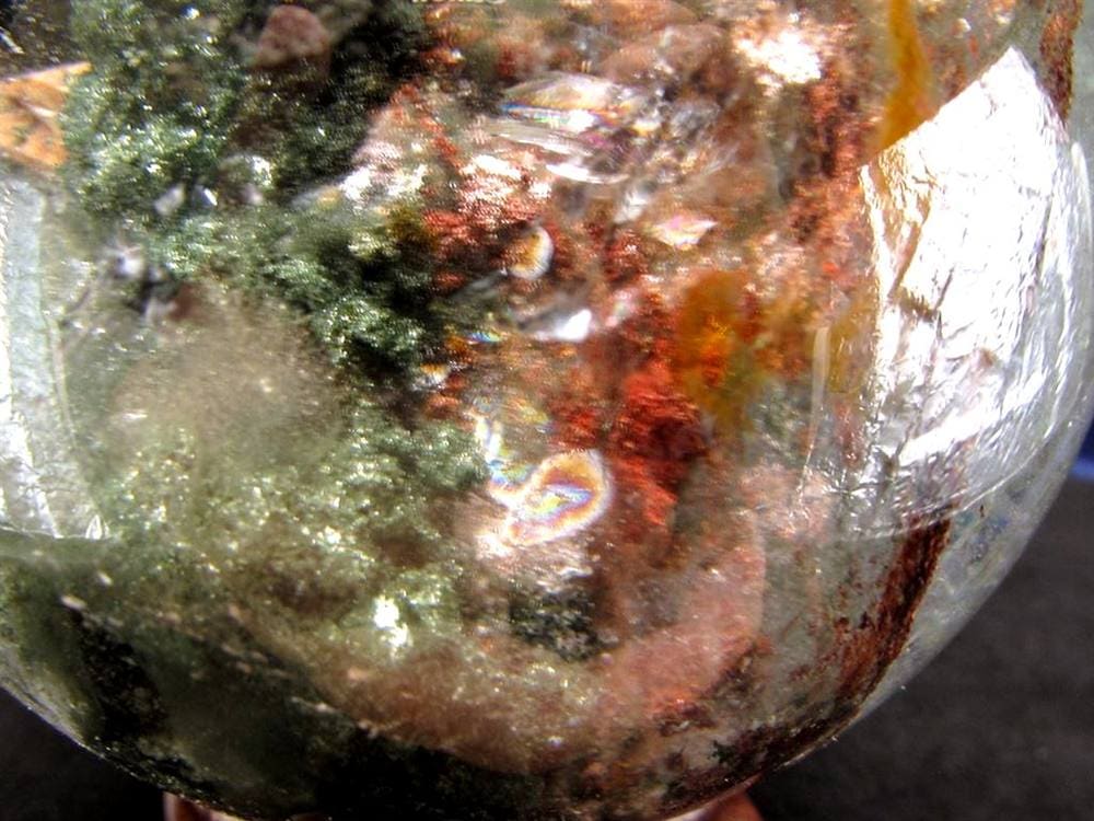 龍神ガーデンクォーツ 庭園水晶 丸玉 置物 ガーデンクォーツ ファントム