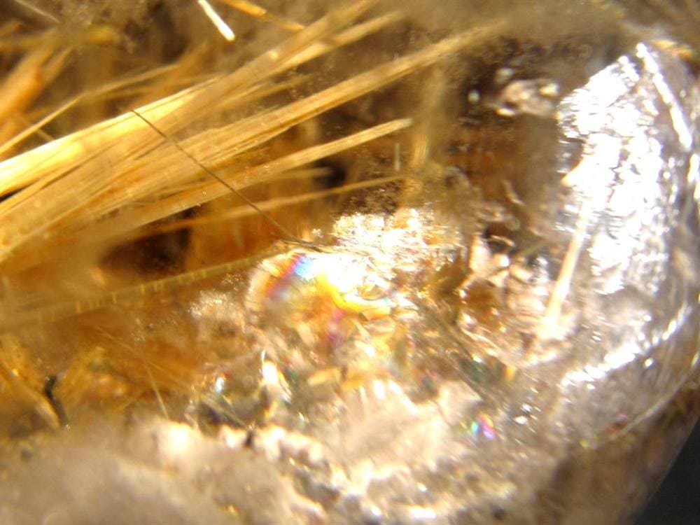 ゴールドルチルクォーツ 丸玉 スフィア 金針水晶 ルチル