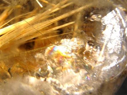 ゴールドルチルクォーツ 丸玉 スフィア 金針水晶 ルチル