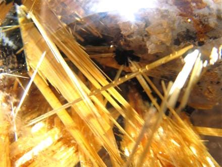 ゴールドルチルクォーツ 丸玉 スフィア 金針水晶 ルチル
