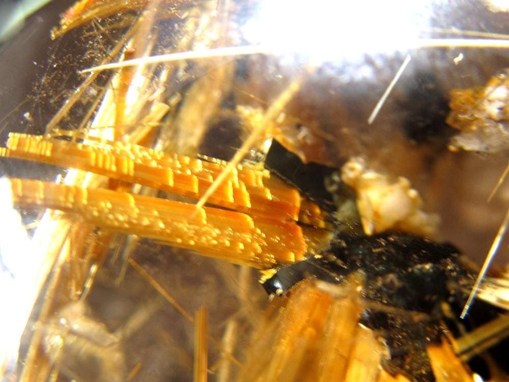 ゴールドルチルクォーツ 丸玉 スフィア 金針水晶 ルチル