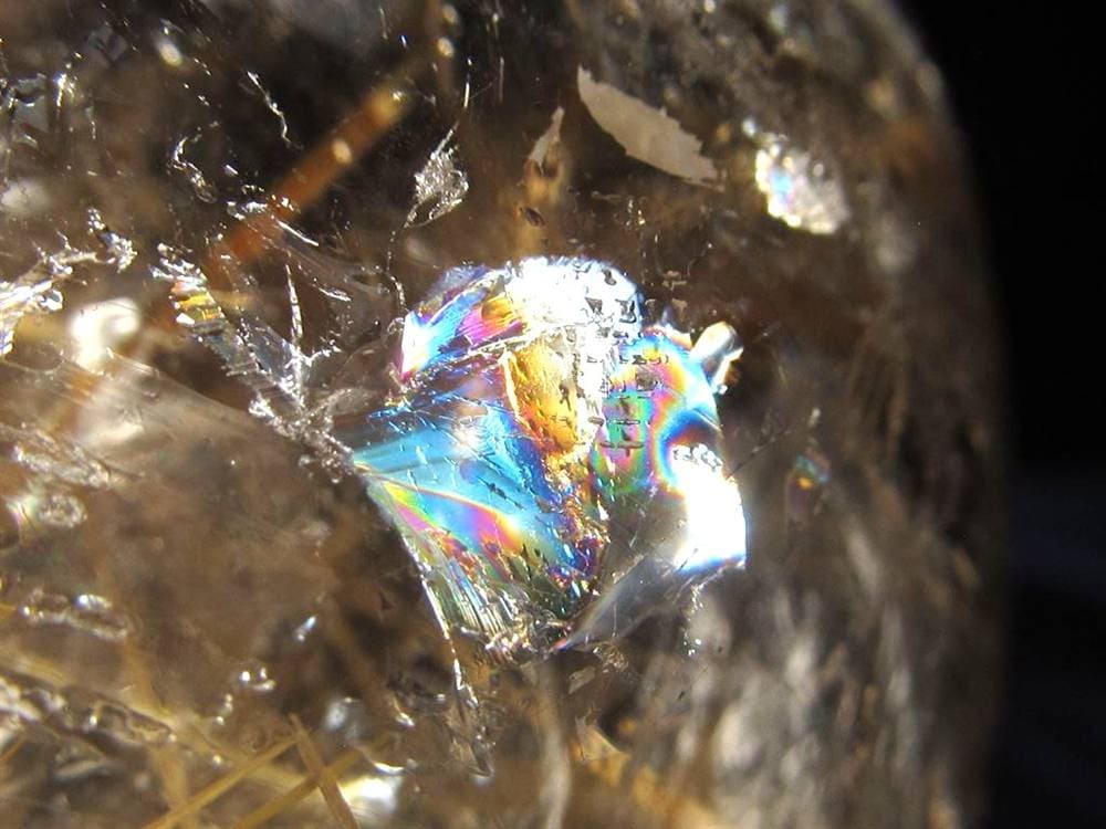 ゴールドルチルクォーツ 丸玉 スフィア 金針水晶 ルチル