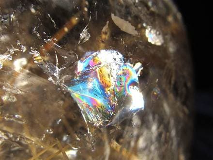 ゴールドルチルクォーツ 丸玉 スフィア 金針水晶 ルチル