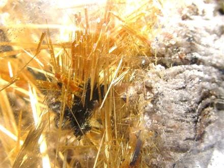 ゴールドルチルクォーツ 丸玉 スフィア 金針水晶 ルチル