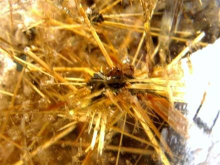 ゴールドルチルクォーツ 丸玉 スフィア 金針水晶 ルチル