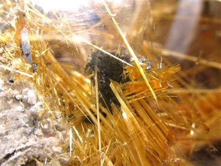 ゴールドルチルクォーツ 丸玉 スフィア 金針水晶 ルチル