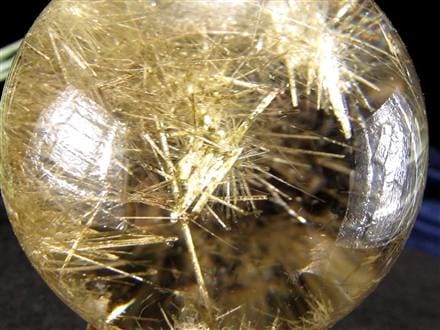 シルバールチルクォーツ 丸玉 スフィア 銀針水晶 ルチル