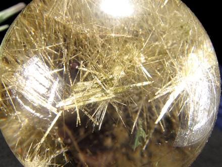シルバールチルクォーツ 丸玉 スフィア 銀針水晶 ルチル