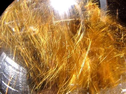 ゴールドルチルクォーツ 丸玉 スフィア 金針水晶 ルチル