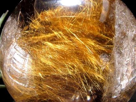 ゴールドルチルクォーツ 丸玉 スフィア 金針水晶 ルチル