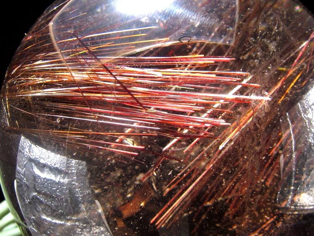 ルチルクォーツ 丸玉 スフィア 金紅石 チタニウムコッパールチル