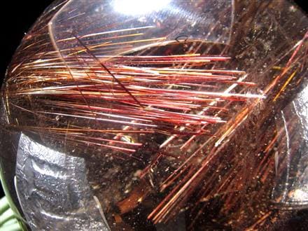 ルチルクォーツ 丸玉 スフィア 金紅石 チタニウムコッパールチル