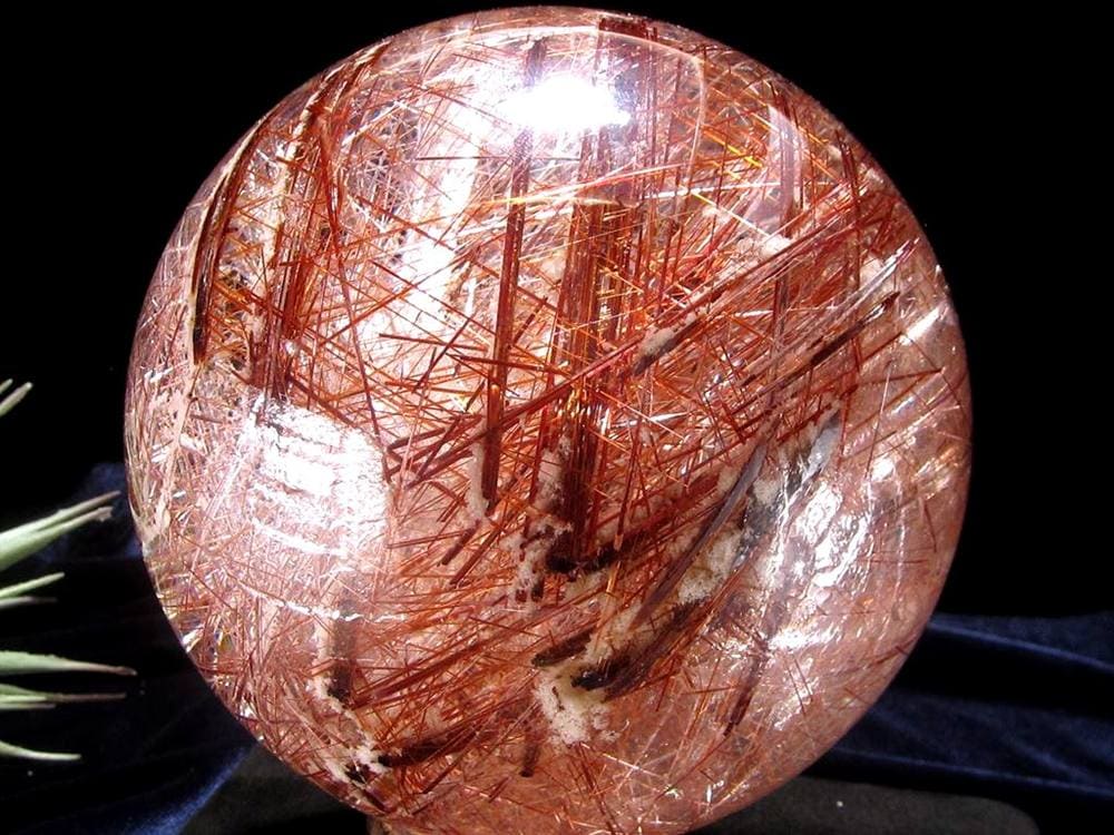 レッドルチルクォーツ 丸玉 スフィア 赤針水晶 ルチル
