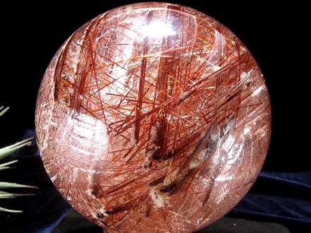 レッドルチルクォーツ 丸玉 スフィア 赤針水晶 ルチル