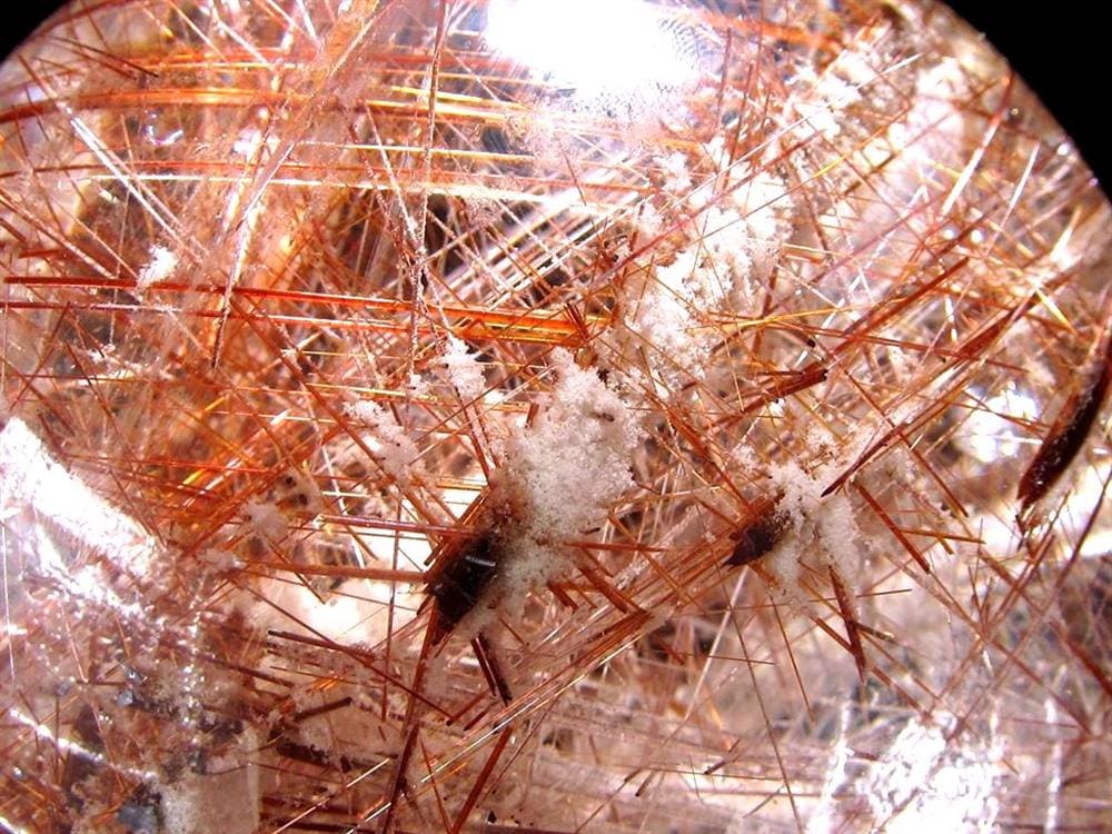 レッドルチルクォーツ 丸玉 スフィア 赤針水晶 ルチル