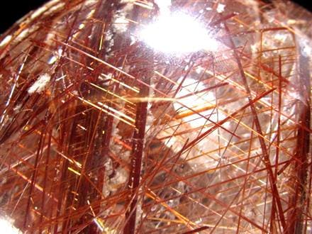 レッドルチルクォーツ 丸玉 スフィア 赤針水晶 ルチル
