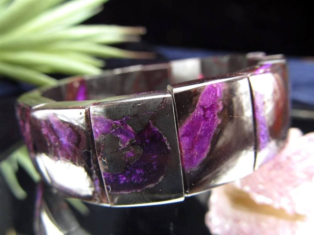 スギライト 杉石 ブレスレット 三大ヒーリングストーン リクトライト